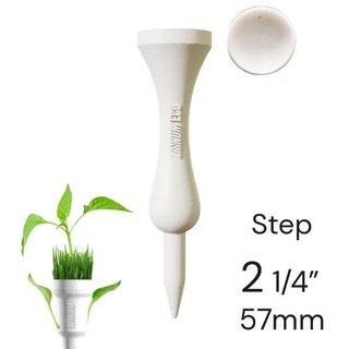 Lignum Tee Ecoline White Plastiktees 57 mm, weiss, 12 Stk.