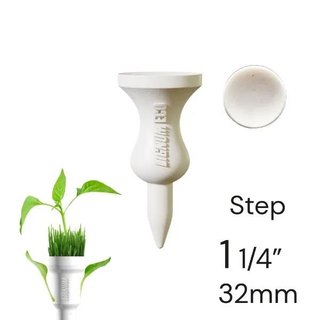 Lignum Tee Ecoline White Plastiktees 32 mm, weiss, 12 Stk.