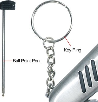 PGA Tour Multi-Tool Outil Polyvalent Divot-Tool, silber