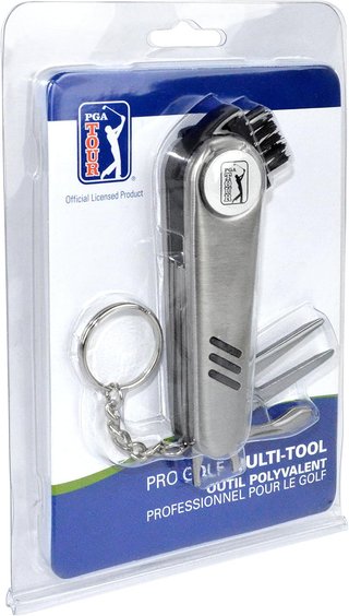 PGA Tour Multi-Tool Outil Polyvalent Divot-Tool, silber