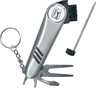 PGA Tour Multi-Tool Outil Polyvalent Divot-Tool, silber