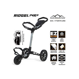Sun Mountain Ridgeline 3 Manuell Golftrolley, silber