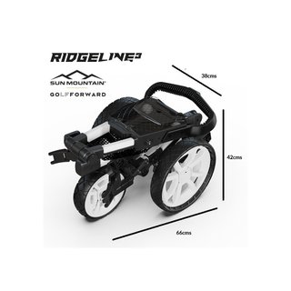 Sun Mountain Ridgeline 3 Manuell Golftrolley, silber