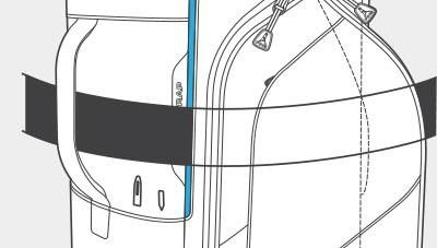 Limited Edition - Ping Hoofer Standbag, blue topo