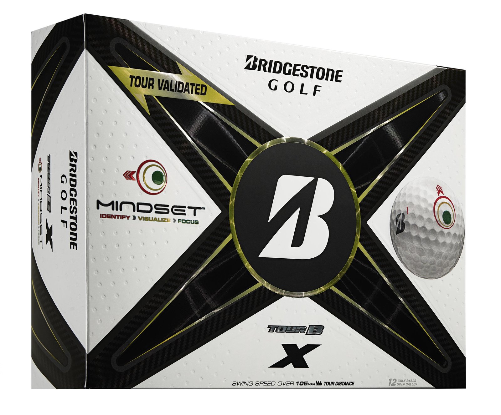 Bridgestone Tour B X MindSet Golfbälle