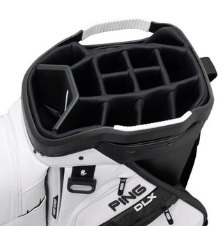 Ping DLX Cartbag, weiss/grau/blau