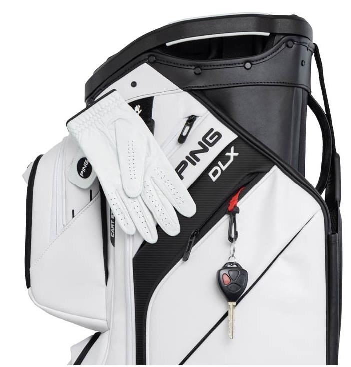 Ping DLX Cartbag, weiss/grau/blau