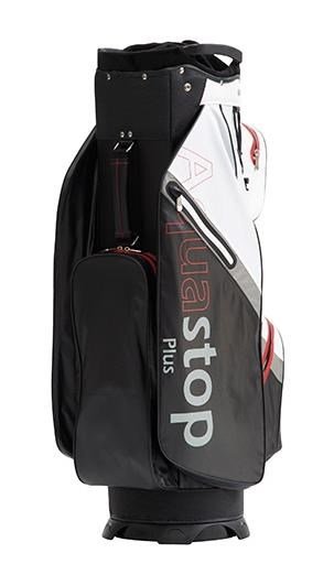 JuCad Aquastop Plus Cartbag, schwarz/weiss/rot