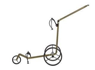 JuCad Carbon Verde Black Manuell Golftrolley + Tragetasche