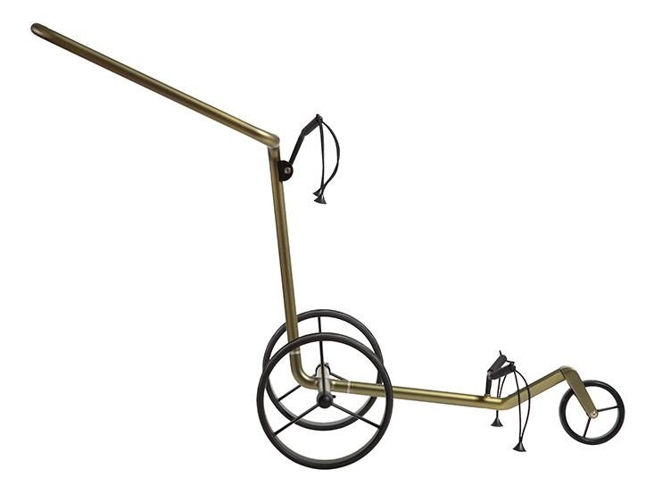 JuCad Carbon Verde Black Manuell Golftrolley + Tragetasche