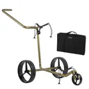 JuCad Carbon Verde Black Manuell Golftrolley + Tragetasche