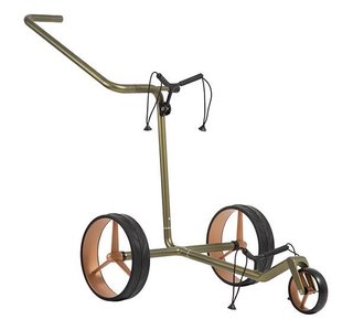 JuCad Carbon Verde Rosé Manuell Golftrolley + Tragetasche