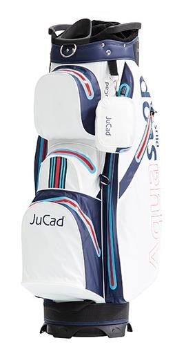 JuCad Aquastop Plus Cartbag, weiss/blau/rot (racing design)