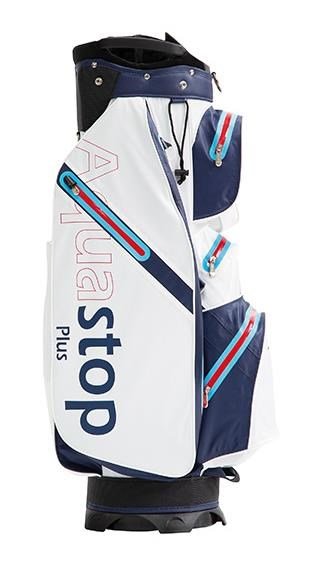JuCad Aquastop Plus Cartbag, weiss/blau/rot (racing design)