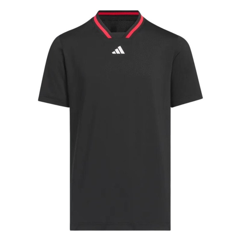 Adidas Sport Collar Boys Jungen Polo, schwarz