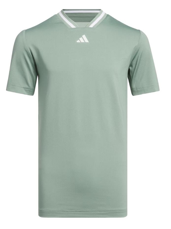 Adidas Collar Junior Poloshirt, silver green