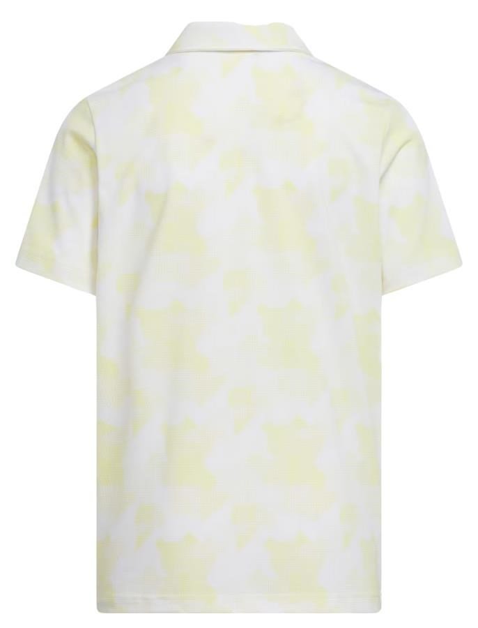 Adidas Printed Scripted Junior Poloshirt, weiss/gelb