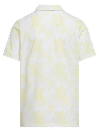 Adidas Printed Scripted Junior Poloshirt, weiss/gelb