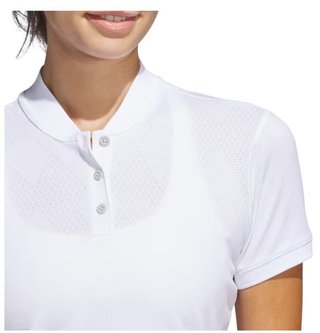 Adidas Ultimate365 Diamond Jacquard Damen Poloshirt, weiss