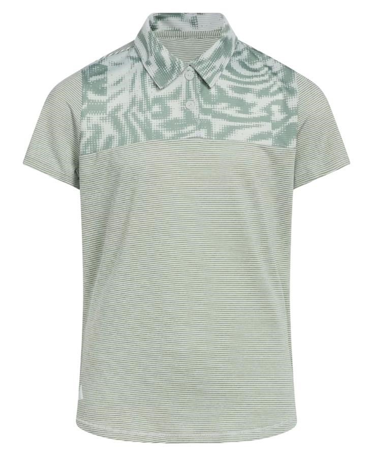 Adidas Ottoman Printed Junior Poloshirt, wonder silver/silver green