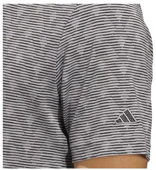 Adidas Go-To Printed Stripe Herren Poloshirt, grey three mel/black
