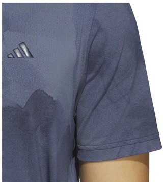 Adidas Tour Printed Mesh Herren Poloshirt, collegiate navy/preloved ink