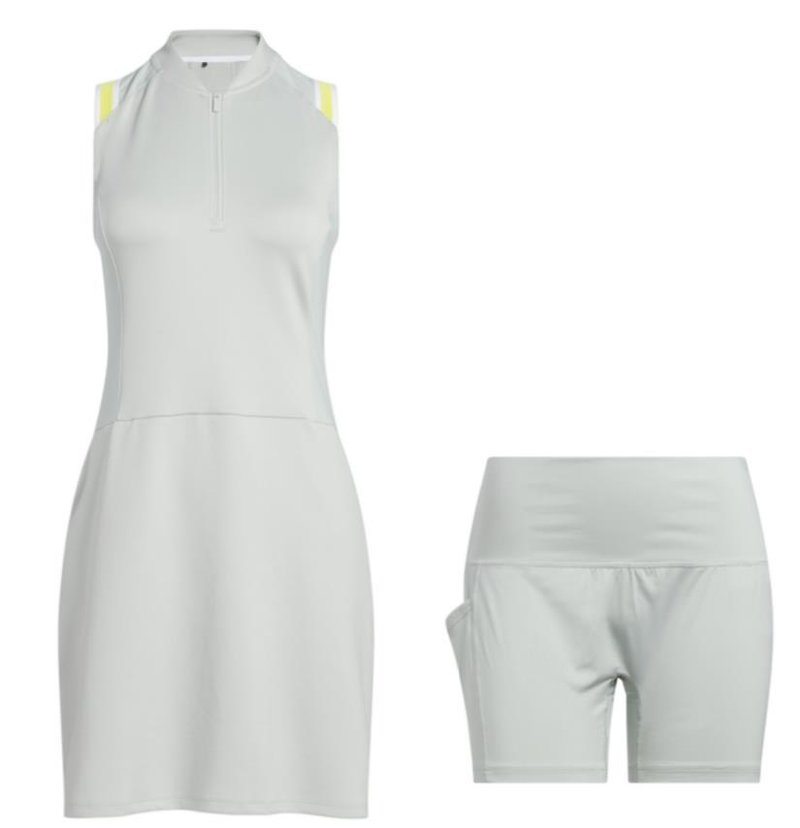 Adidas Ultimate365 Racerback Damen Golfkleid, wonder silver