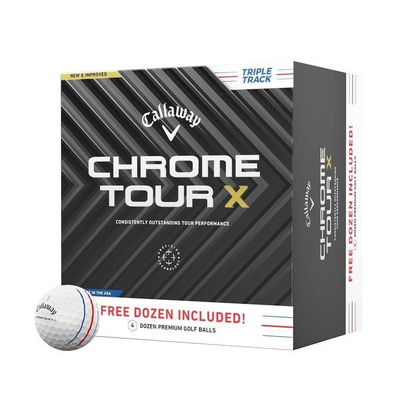 Callaway Chrome Tour X Triple Track Golfbälle 2024 (48 Bälle, 4 Dutzend)