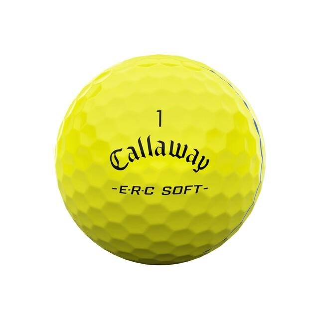 Callaway ERC Soft Triple Track Golfbälle, gelb