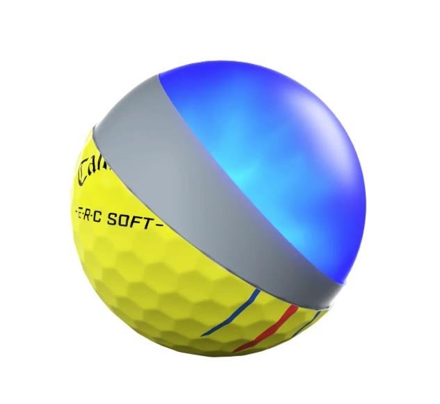 Callaway ERC Soft Triple Track Golfbälle, gelb