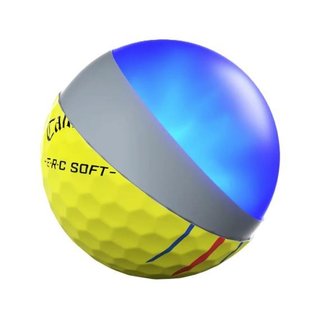 Callaway ERC Soft Triple Track Golfbälle, gelb