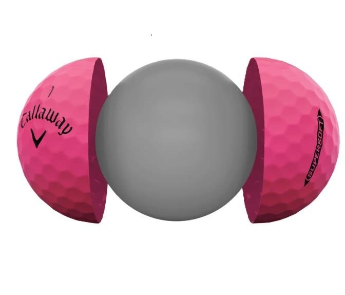 Callaway Supersoft Golfbälle, rosa