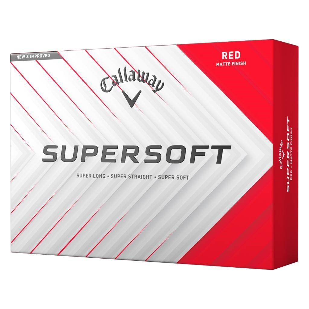 Callaway Supersoft Golfbälle, rot