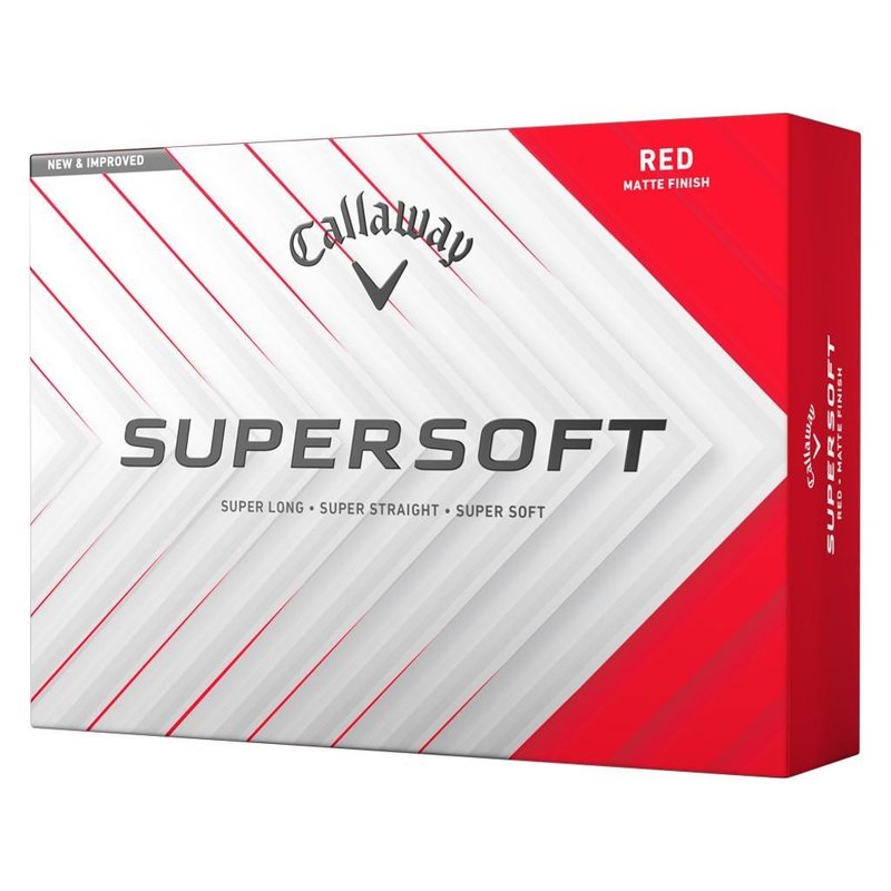 Callaway Supersoft Golfbälle, rot