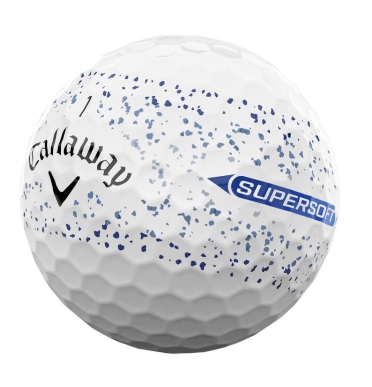 Callaway Supersoft Splatter 360 Blue Golfbälle