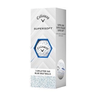 Callaway Supersoft Splatter 360 Blue Golfbälle