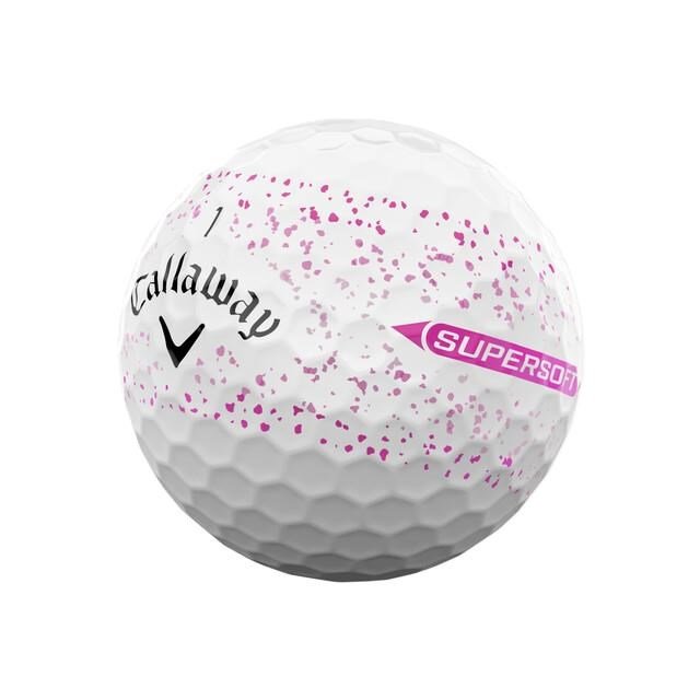 Callaway Supersoft Splatter 360 Pink Golfbälle