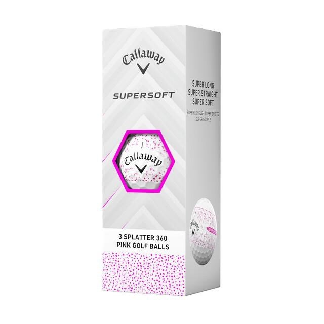 Callaway Supersoft Splatter 360 Pink Golfbälle
