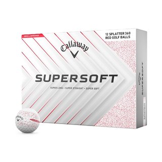 Callaway Supersoft Splatter 360 Red Golfbälle