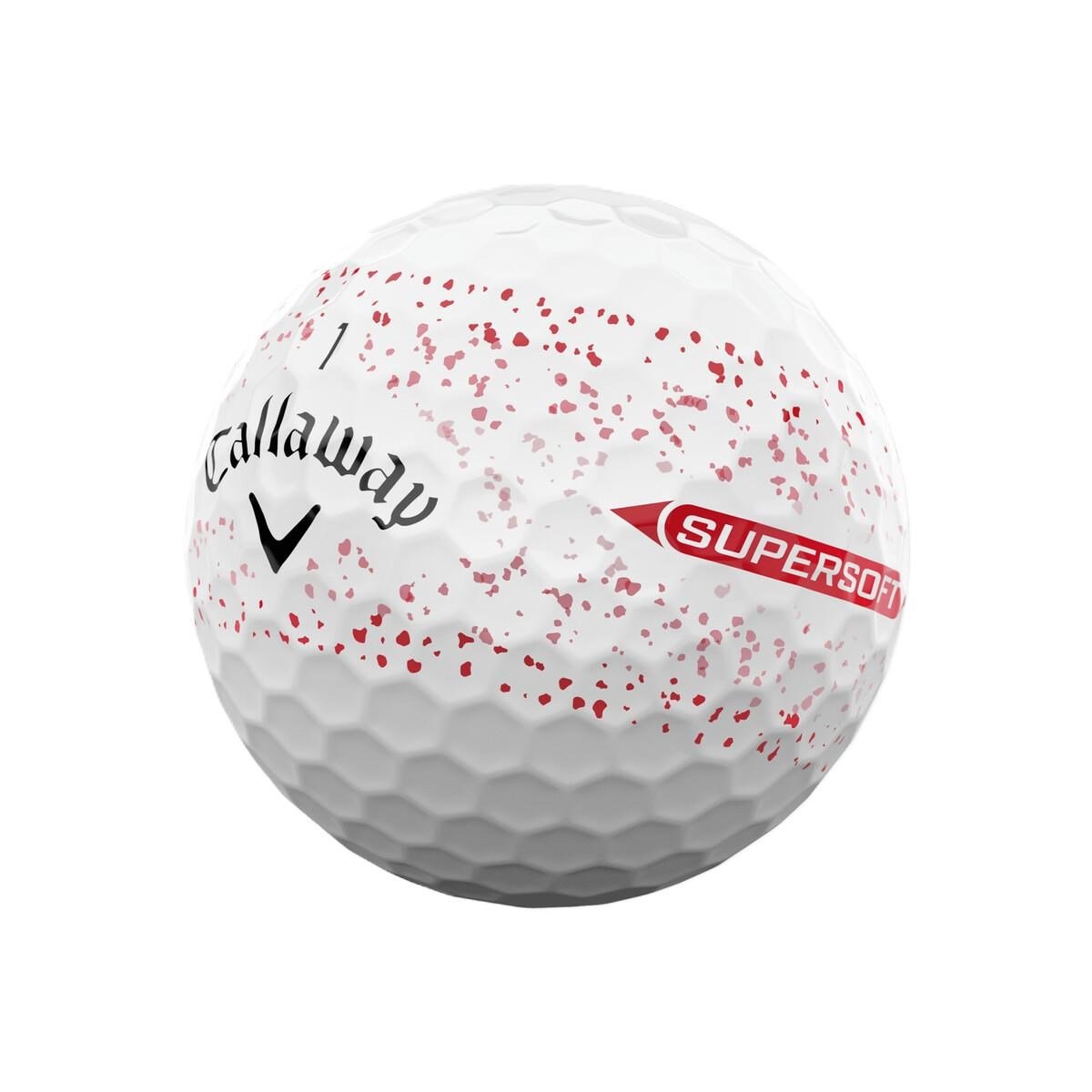 Callaway Supersoft Splatter 360 Red Golfbälle