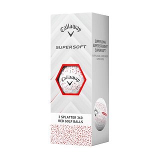 Callaway Supersoft Splatter 360 Red Golfbälle