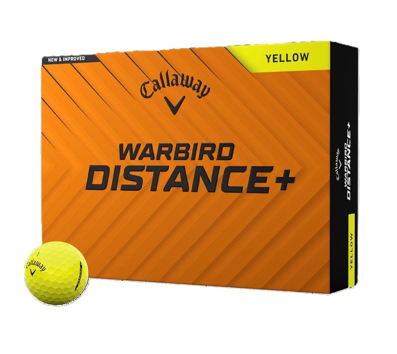 Callaway Warbird Distance+ Golfbälle, gelb