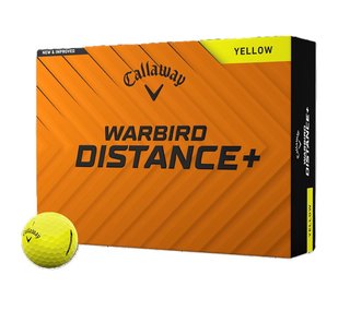 Callaway Warbird Distance+ Golfbälle, gelb