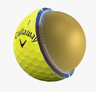 Callaway Warbird Distance+ Golfbälle, gelb