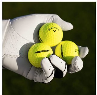 Callaway Warbird Distance+ Golfbälle, gelb