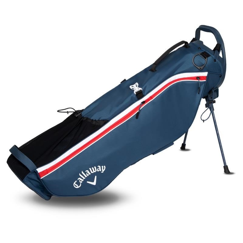 Callaway Carry+ Standbag, dunkelblau/weiss/rot