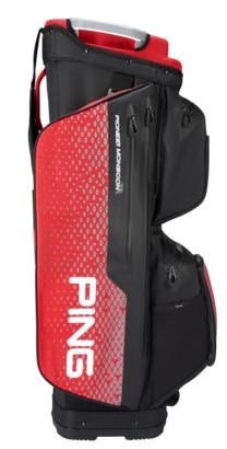 Ping Pioneer Monsoon Cartbag, schwarz/rot