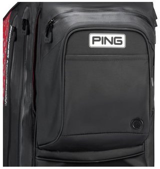 Ping Pioneer Monsoon Cartbag, schwarz/rot