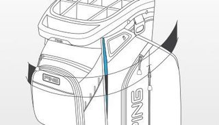Ping Traverse Cartbag, schwarz
