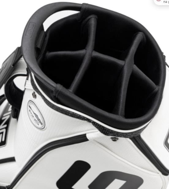 Ping Tour Staff 243 Cartbag, schwarz/weiss